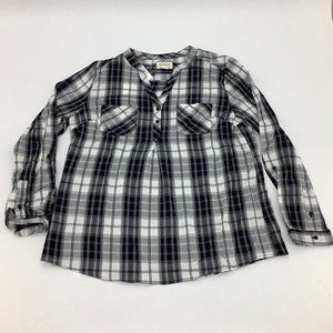 Weatherproof | Women's Plaid Tunic | Black & White | XLarge